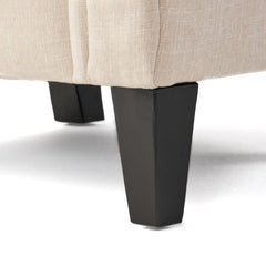 36'' Wide Tufted Armchair Classic and Contemporary Elements Collide in this Armchair. Founded Atop Finished Legs