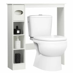 29.92'' W x 32'' H x 7.68'' D Over-The-Toilet Storage