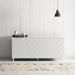 White Pennyfield 60'' Wide Sideboard Glam Vibes Designed