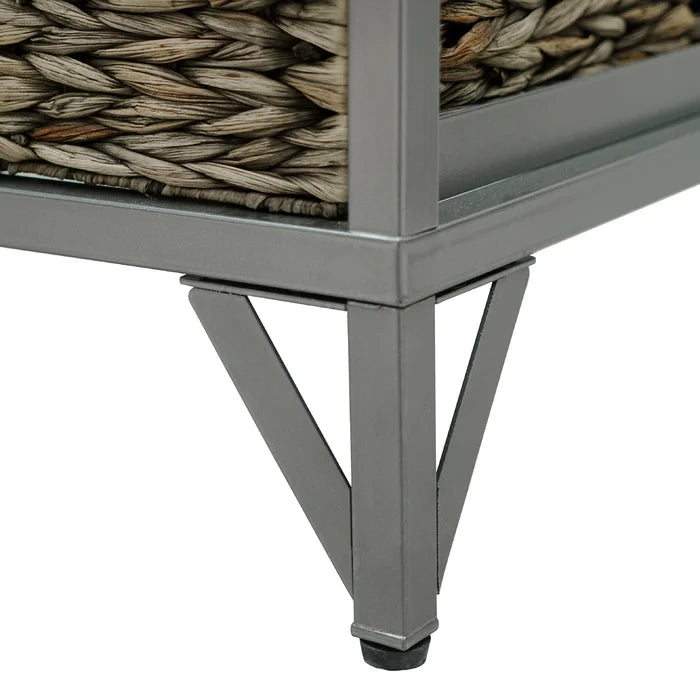 Gray Pensacola 31'' Tall Metal 5 - Drawer Corner Accent Chest