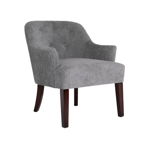 Charcoal Perlas 26.75'' Wide Tufted Solid Hardwood and Plywood Frame