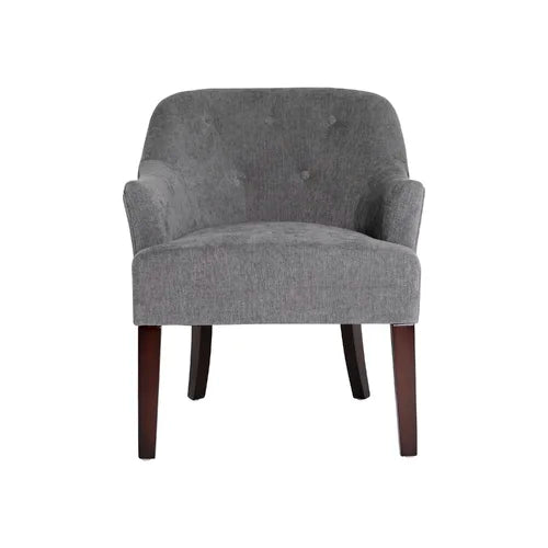 Charcoal Perlas 26.75'' Wide Tufted Solid Hardwood and Plywood Frame