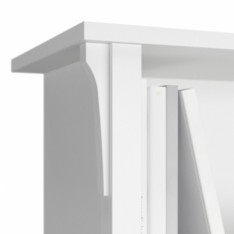 Pure White 63'' H x 32'' W Standard Bookcase (Set of 2) 5 Shelf Bookcase Set of 2 Brings Comfortable Storage and Display To Any Room in your Home