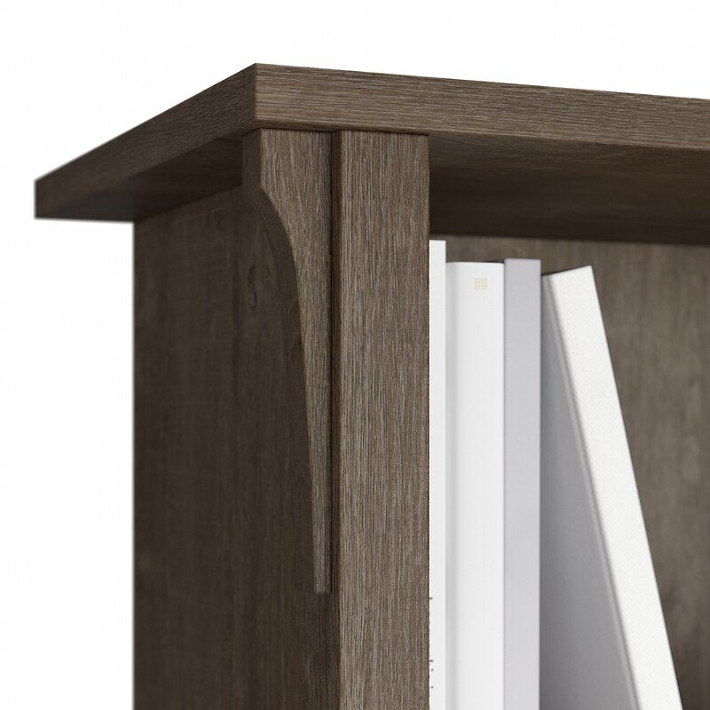 Ash Brown 63'' H x 32'' W Standard Bookcase (Set of 2) 5 Shelf Bookcase Set of 2 Brings Comfortable Storage and Display to Any Room in your Home