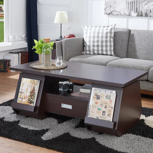 Perreira Sled Coffee Table with Storage Perfect for Organizing your Living Space