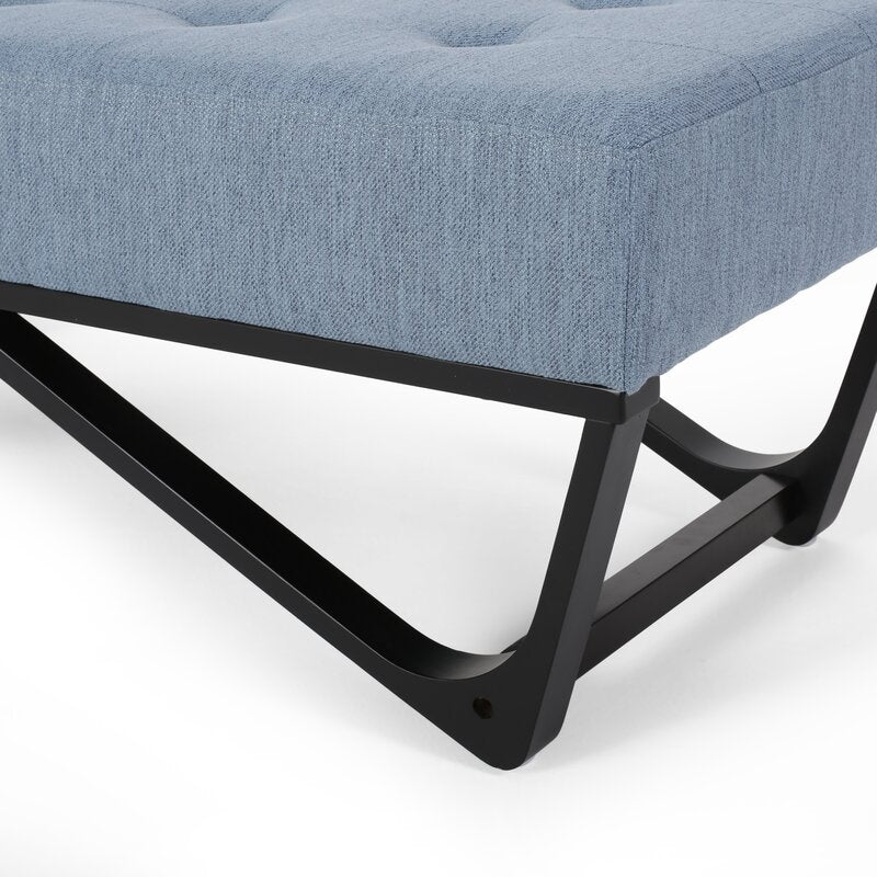 Light Blue Petrie Upholstered Bench Sleek Bench Brings a Gorgeous Modern Touch