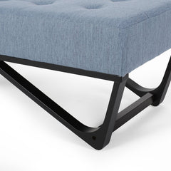 Light Blue Petrie Upholstered Bench Sleek Bench Brings a Gorgeous Modern Touch