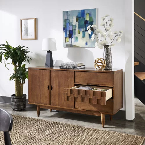 Petterson 55.12'' Wide 3 Drawer Sideboard Indoor Design