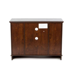 Traditional Brown TV Stand for TVs up to 48" with Cable Management Adjustable Shelves
