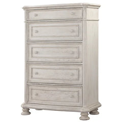 Piland 5 Drawer 42.2'' W Chest Sandblasted Off White Finish