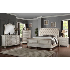 Piland 5 Drawer 42.2'' W Chest Sandblasted Off White Finish