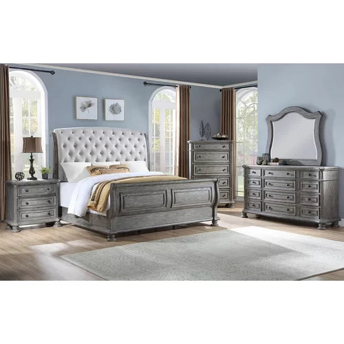 Piland 5 Drawer 42.2'' W Chest Sandblasted Off White Finish