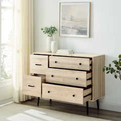 Birch Polett 5 Drawer 46'' W Dresser Brings Sleek Storage to Any Space