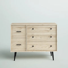 Birch Polett 5 Drawer 46'' W Dresser Brings Sleek Storage to Any Space