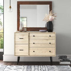 Birch Polett 5 Drawer 46'' W Dresser Brings Sleek Storage to Any Space