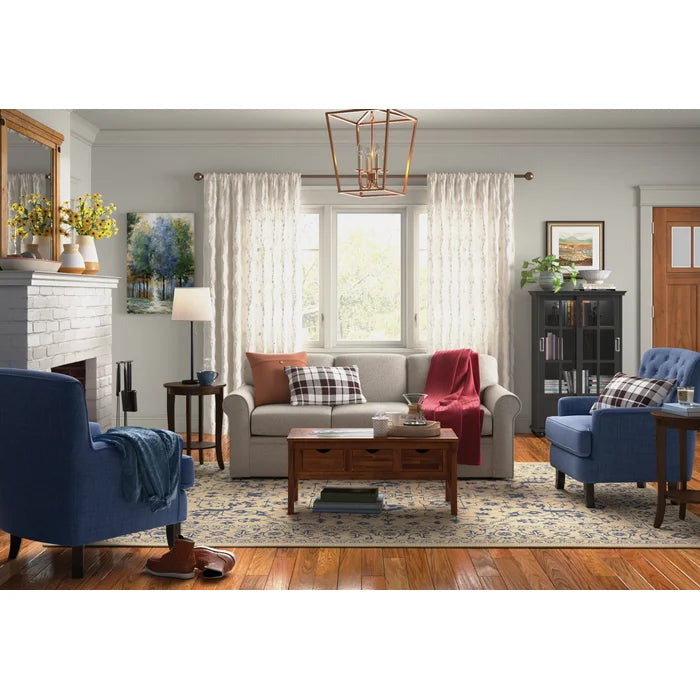 Ponce Solid Wood Coffee Table with Storage and Has a Light Finish