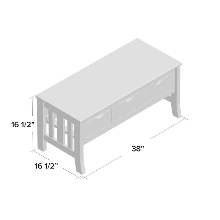 Ponce Solid Wood Coffee Table with Storage and Has a Light Finish