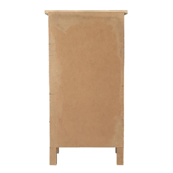 Pooler 33.75'' Tall 1 - Drawer Solid Wood Nightstand in Brown Distressed Finish