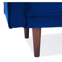 Sapphire Blue Pooler Twin 83.5'' Wide Split Back Convertible Sofa Indoor Design