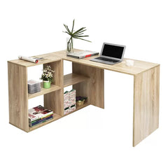 Beech L-Shape Desk Providing A Perfect Office Corner Solid Manufactured Wood