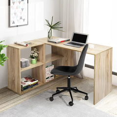 Beech L-Shape Desk Providing A Perfect Office Corner Solid Manufactured Wood