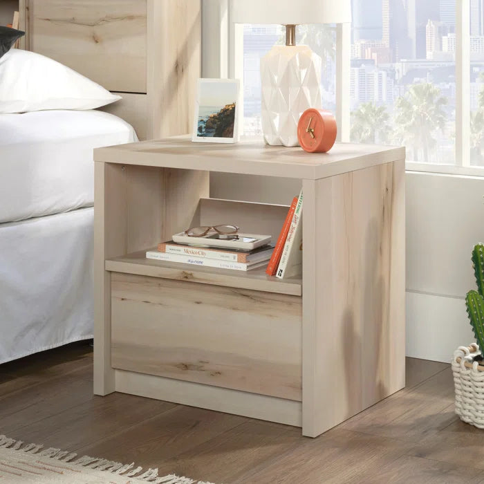 Pacific Maple Posner 24.13'' Tall 1 - Drawer Nightstand Provides Additional Storage