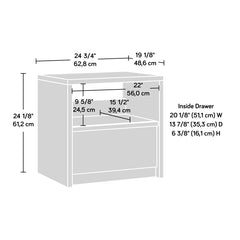 Pacific Maple Posner 24.13'' Tall 1 - Drawer Nightstand Provides Additional Storage