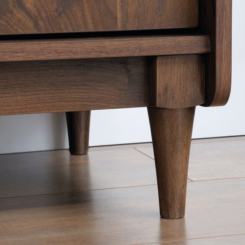 TV Stand for TVs up to 55" Features Three Drawers and One Cabinet
