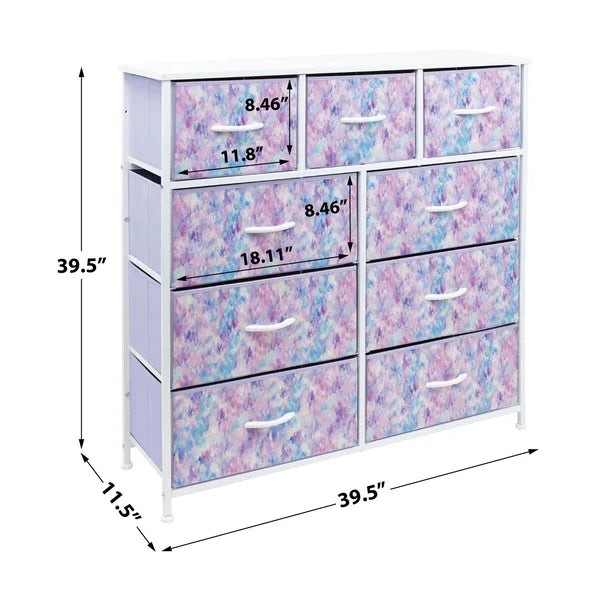 Potterslane 3 Drawer 11.5'' W Chest Colorful Dresser Chest Spacious Fabric Drawers