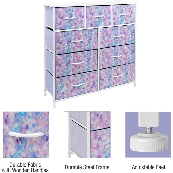 Potterslane 3 Drawer 11.5'' W Chest Colorful Dresser Chest Spacious Fabric Drawers