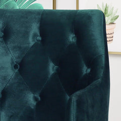 26'' Wide Tufted Velvet Armchair Elegant U Shaped Base