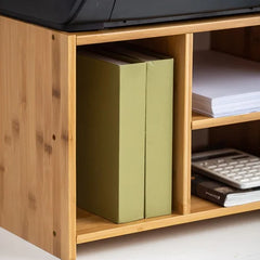 Printer Stand Multi-Purpose Desktop Organizer For Fax Machine Scanner Printer Riser For Home And Office