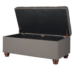 Pritchett Upholstered Flip Top Classically Designed Tufted Storage Bench