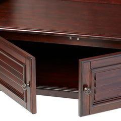 Espresso 40'' Wide Rubberwood Solid Wood Hall Tree with Bench Two Cubby Shelves are Perfect for Stowing Away Purses, Books, Or Baskets of Mail