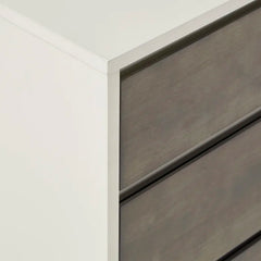 Solid Wood Quartz 6 Drawer 55.1'' W Double Dresser Modern Style
