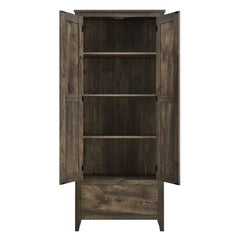 Brown Quast 72" H x 29.7" W x 16" D Storage Cabinet Manufactured Wood
