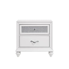 Queanbeyan 25.25'' Tall 2 - Drawer Solid Wood Nightstand in White
