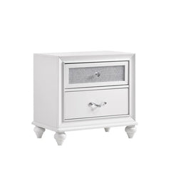 Queanbeyan 25.25'' Tall 2 - Drawer Solid Wood Nightstand in White