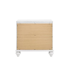 Queanbeyan 25.25'' Tall 2 - Drawer Solid Wood Nightstand in White