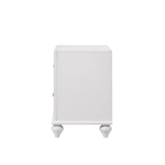 Queanbeyan 25.25'' Tall 2 - Drawer Solid Wood Nightstand in White