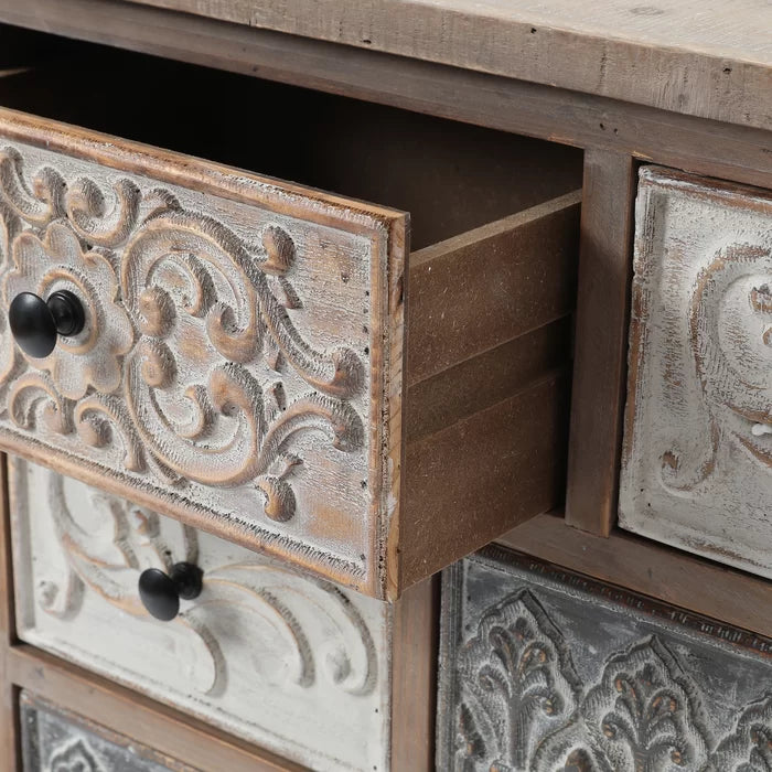 Quinlan 32.3'' Tall 8 - Drawer Apothecary Accent Chest Plenty of Storage