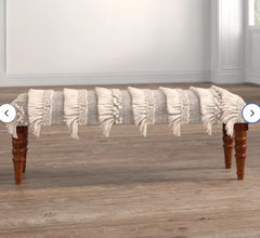 Halfacre Upholstered Bench Versatile Touch Solid and Engineered Wood
