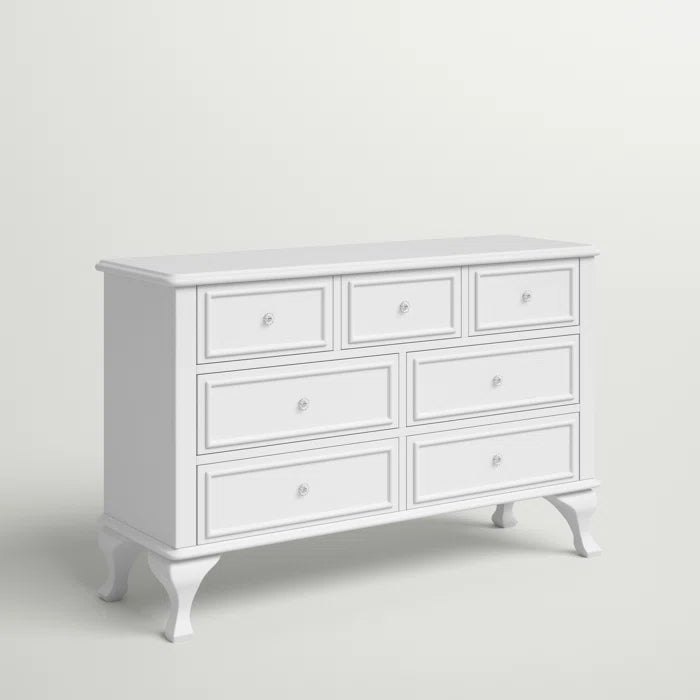 Raine 53'' Wide 7 - Drawer Dresser Coastal Farmhous Style