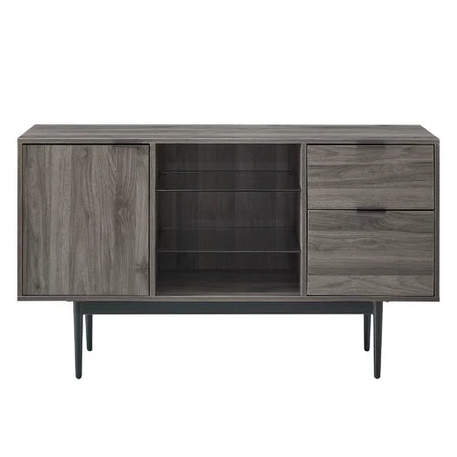 Slate Gray Rakestraw 52'' Wide 2 Drawer Buffet Table