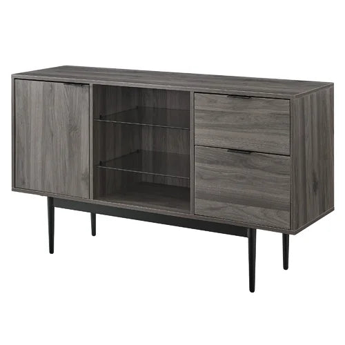 Slate Gray Rakestraw 52'' Wide 2 Drawer Buffet Table