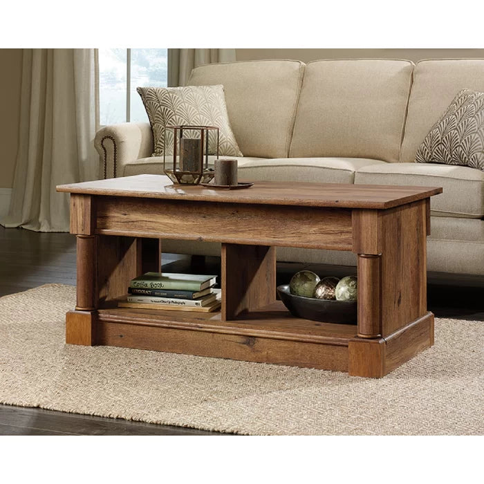 Vintage Oak Raney Lift Top Coffee Table Create a Multipurpose Workspace