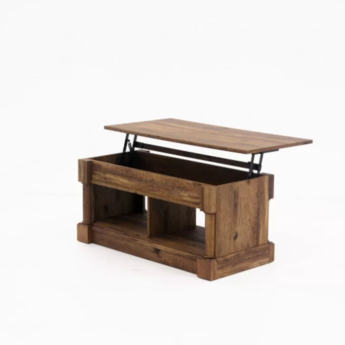 Vintage Oak Raney Lift Top Coffee Table Create a Multipurpose Workspace