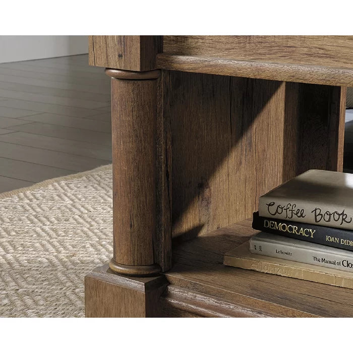 Vintage Oak Raney Lift Top Coffee Table Create a Multipurpose Workspace