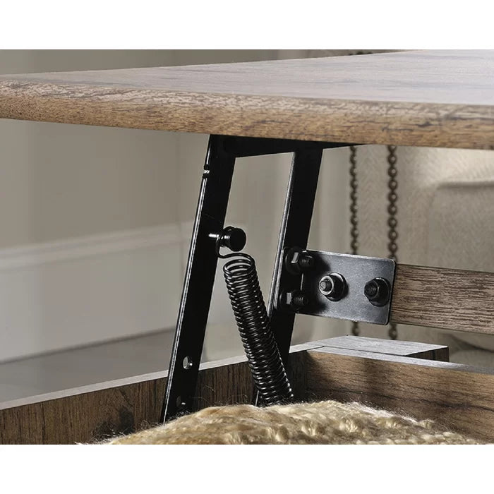 Vintage Oak Raney Lift Top Coffee Table Create a Multipurpose Workspace