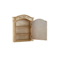 Tan Raven Surface Mount Framed Medicine Cabinet with 2 Shelves The Elegance and Beauty Of This Medicine Cabinet Are Ideal for your Bath